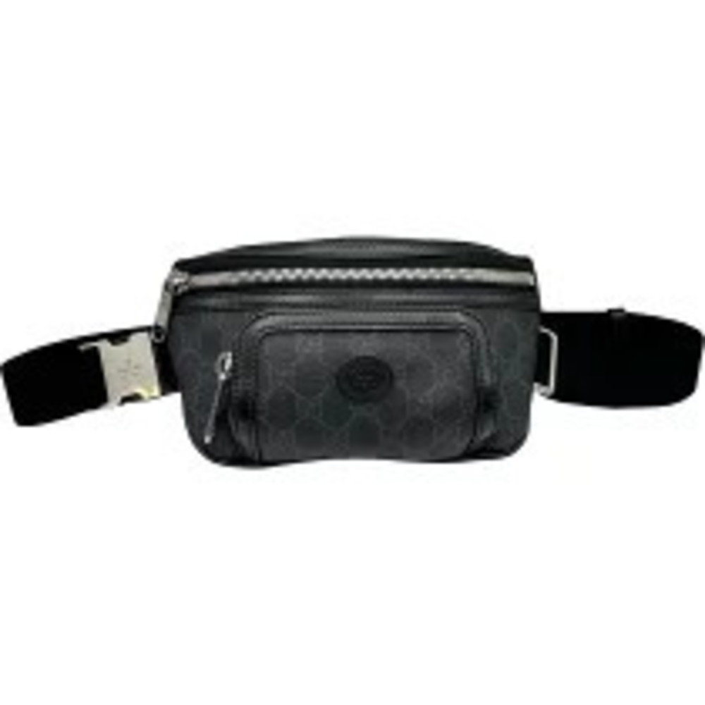 Gucci Body Crossbody Waist Bag Black GG Supreme Canvas